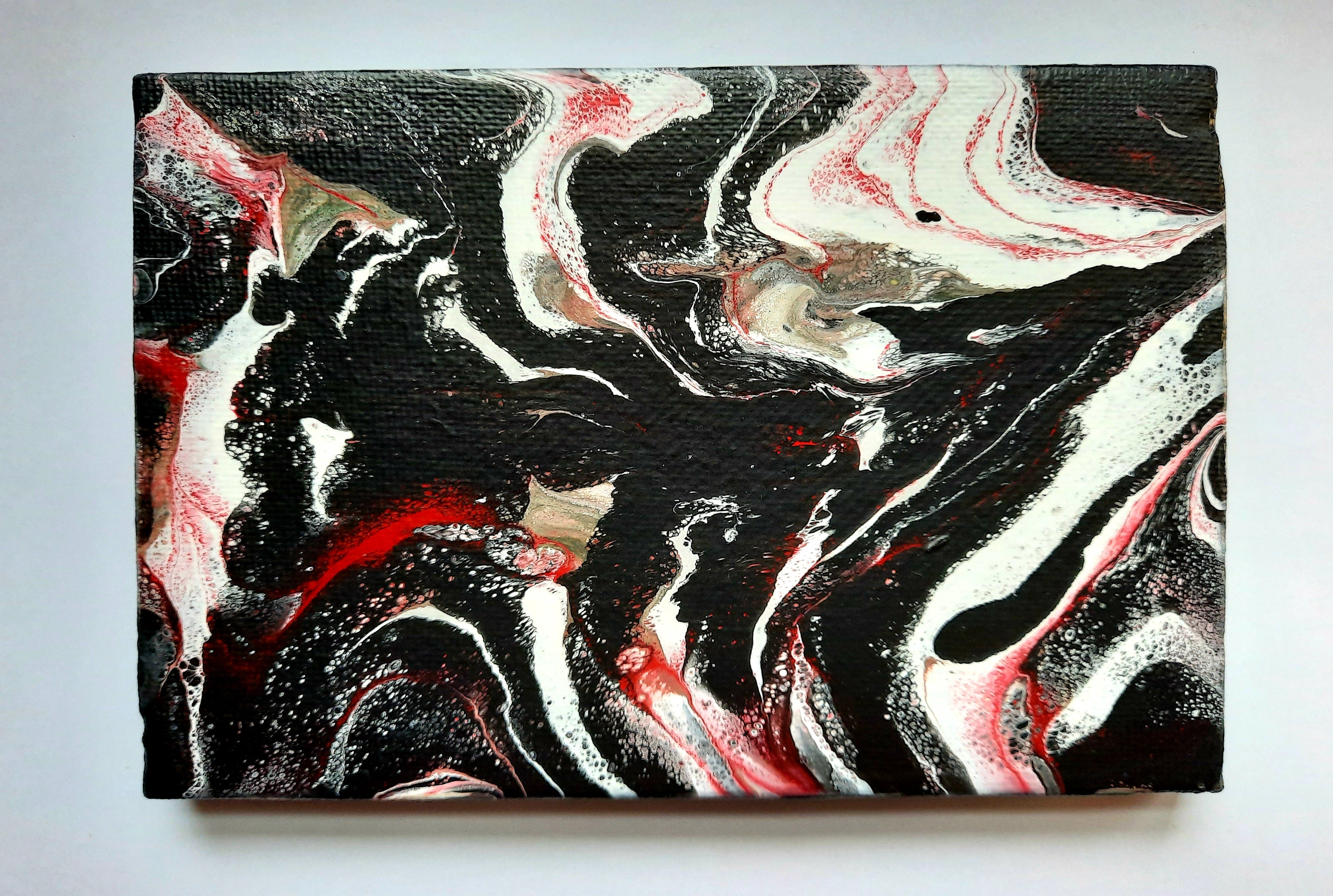 Black Wind (4x6") - Mini Masterpiece w/ Easel